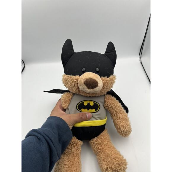 Large Gund Batman Plush Teddy Bear 21” Long Used - Picture 6 of 6